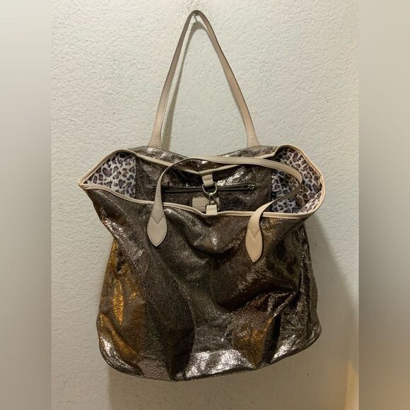 Sorial New York Metallic Tote Bag - Picture 1 of 9